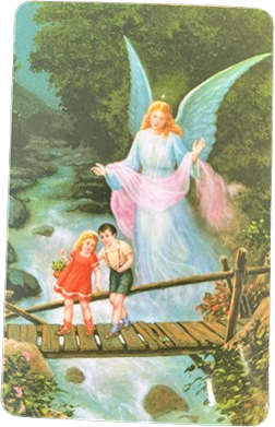 ***Image Plastifiée + Prière 8x5cm - ANGE GARDIEN