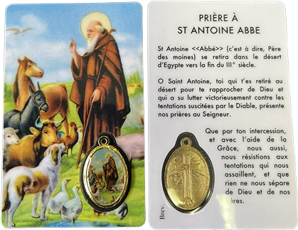 ***Image Plastifiée + Médaille Résine - ANTOINE ABBE